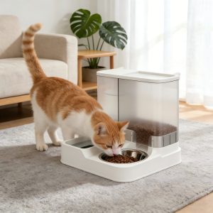 All-in-One Pet Feeder &  Water Fountain